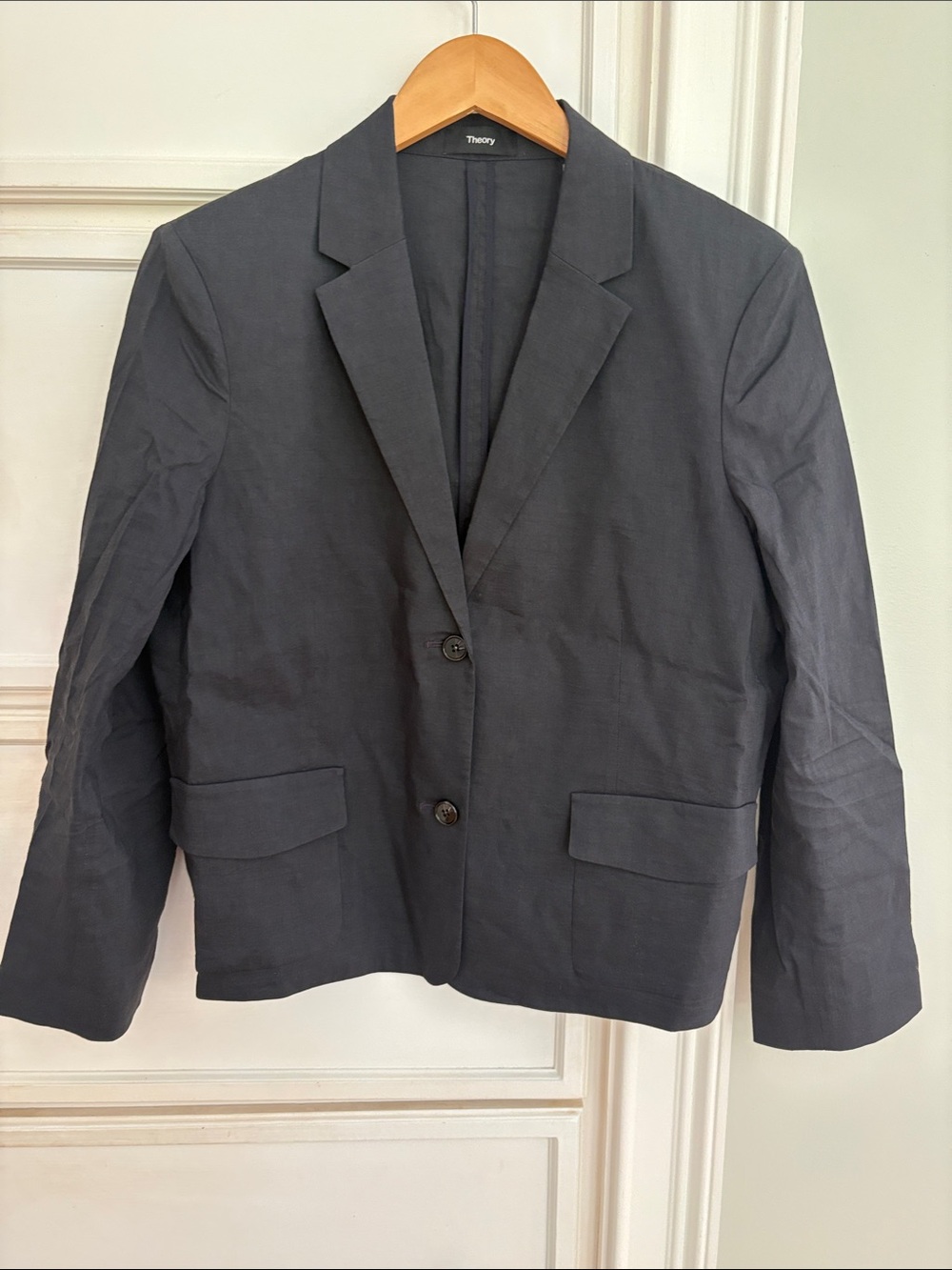 Theory Women's Black Two-Button Blazer size 14